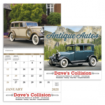 Antique Autos Appointment Wall Calendar - Spiral